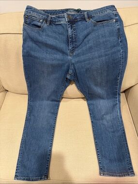 Lauren Ralph Lauren Classic skinny, curvy Blue Women's Denim Jeans size 16
